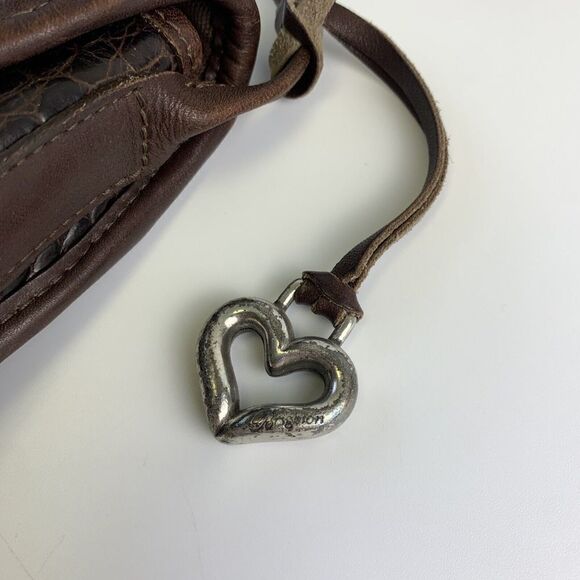 Brighton Dark Brown Crossbody Bag with Silver Detailing - Picture 3 of 15